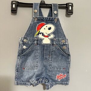 Snoopy Kids Denim Overalls
